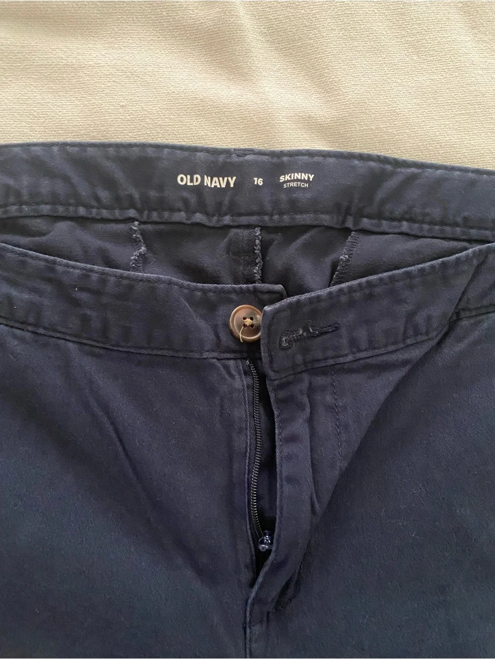 Old Navy Women's Navy Blue Chino Pants